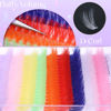 Picture of Colored Lash Clusters Fluffy Eyelash Clusters D Curl Eyelash Extensions 16MM Mixed Colorful Individual Lashes 80D Pink White Green Yellow Purple Blue Red DIY Rainbow Lash Extension by Winifred