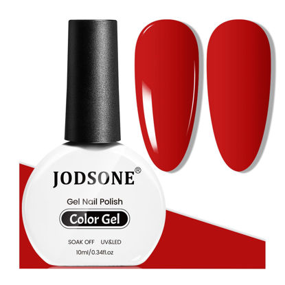 Picture of JODSONE Gel Nail Polish 10ml Red Nail Polish Art Design Manicure Salon DIY At Home Soak Off U V LED Gel Polish Nail