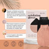 Picture of Kitsch Deep Exfoliating Glove, Eco Friendly Exfoliating Body Scrubber, Dead Skin Remover and Body Scrub Mitt for Skin Cell Renewal, for Shower and Bath, Black & Terracotta - 2pcs