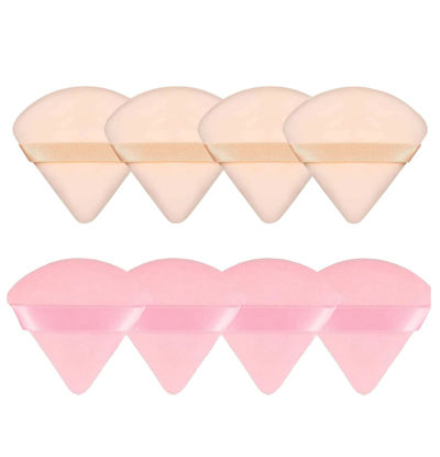 Picture of 8 Pieces Triangle Powder Puff Face Soft Triangle Makeup Puff Velour Cosmetic Foundation Blender Sponge Beauty Makeup Tools