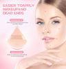 Picture of 8 Pieces Triangle Powder Puff Face Soft Triangle Makeup Puff Velour Cosmetic Foundation Blender Sponge Beauty Makeup Tools