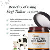 Picture of Beef Tallow Face Moisturizer - Grass Fed Beef Tallow for Skin Care- HandmadeTallow face Cream-Sensitive & Dry Skin, Eczema, Psoriasis, sunburn (UNSCENTED)