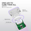 Picture of GAOY Handheld UV Light for Gel Nails, Mini Nail Lamp, Portable Cordless Rechargeable, Fast Curing, Pale Purple
