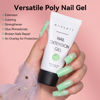 Picture of Makartt Poly Nail Gel Set: Blue & Green Gel Builder for Extension Winter Colors Nail Strengthener 3D Diy Hard Gel for Nails Manicures Home Salon-2PCs 30ML