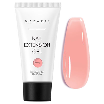 Picture of Makartt Poly Nail Gel：Builder for Extension and Strengthener, Tender Nude Pink, 50 ML, Strong and Half Solid Texture, Long-Lasting and Easy to Use Manicure Supplies-Peachy