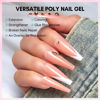 Picture of Makartt Poly Nail Gel：Builder for Extension and Strengthener, Tender Nude Pink, 50 ML, Strong and Half Solid Texture, Long-Lasting and Easy to Use Manicure Supplies-Peachy