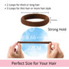 Picture of LuSeren 120 Pcs No Damage Hair Ties for Women Thick Hair, Stretchy Soft Seamless Nylon Cloth Elastic Hair Ties Ponytail Hair Holders Hair Elastics Hair Band for Women Neutrals Color
