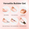 Picture of MelodySusie Builder Nail Base Gel Nude Builder Gel for Nails Thickening, Soak Off UV Gel,Extension Gel Rhinestone Nail Glue Gel in a Bottle for Nail Art Design Gift for Women-018