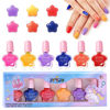 Picture of ETYJO Kids Nail Polish-6 Color Kids Nail Polish Set for Girls Non Toxic Water-Based Natural Safe Low Odor Peel-off Quick Dry Nail Polish Kit for Girls Ages 3+ Birthday Gift Nail Polish Set