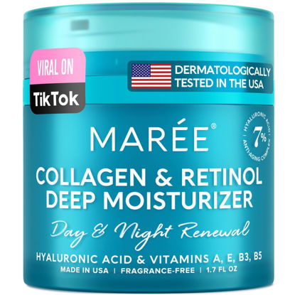 Picture of MAREE Face Moisturizer Retinol Cream for Face - Wrinkle Cream for Women - Facial Moisturizer with Collagen - Crema Hidratante Para la Cara for Skin Tightening