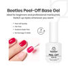 Picture of Beetles Peel Off Base Coat and Top Coat Set Gel Nail Polish 2Pcs 15ml Peelable Base Gel and Top Coat Easy Removal, UV LED Lamp Peel off Nail Polish without Damage for Beginners Weak Thin Nails