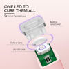 Picture of GAOY Handheld UV Light for Gel Nails, Mini Nail Lamp, Portable Cordless Rechargeable, Fast Curing, Pink