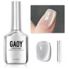 Picture of GAOY Glassy Cat Eye Gel Nail Polish, 16ml Glitter Holographic Gel Polish with Magnet, Reflective Translucent UV Gel, 2341 Silvery Moonlight