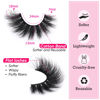 Picture of Mink Lashes Fluffy False Eyelashes 18mm Dramatic Faux Mink Eyelashes Natural Look Cat Eye Volume Eye Lashes Multipack by Focipeysa