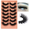 Picture of Mink Lashes Fluffy False Eyelashes 18mm Dramatic Faux Mink Eyelashes Natural Look Cat Eye Volume Eye Lashes Multipack by Focipeysa