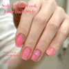 Picture of Born Pretty Ice Jelly Pink Gel Nail Polish Valentine's Day Pink Heart Jelly Transparent Gel Polish Sheer Glitter Nude Pink Natural Gel Polish Set Nail Art Varnish Manicure 6PCS
