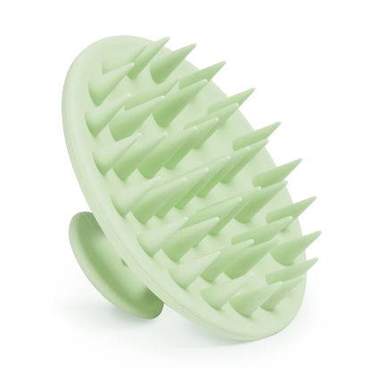 Picture of Meartchy Silicone Scalp Massager Shampoo Brush, Scalp Scrubber for Hair Growth (Grass Green)