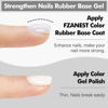 Picture of FZANEST Builder Gel Nail Kit, 6pcs*7.5ml Soft Builder Gel in a Bottle For Nails, Nail Strengthener Extension Gel with Jelly Natural Nude Pink Colors, UV Gel Nail Polish Soak Off