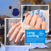 Picture of Beetles Cat Eye Gel Polish, Blue Brown Pearl Gel Nail Polish, 6 Color Charm Metamorph Theme with Magnet Nail Gel Polish for Salon Gel Manicure Nail Art DIY