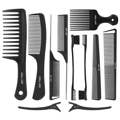 Picture of SalonSilk Professional Combs Set for Natural Black Curly Hair for Ladies
