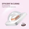 Picture of GAOY Handheld UV Light for Gel Nails, Mini Nail Light, Portable LED Nail Lamp, Cordless Rechargeable USB Nail Dryer for Fast Curing, Diamond Pink