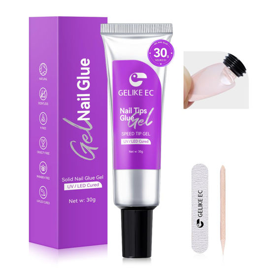 Picture of Gelike EC Solid Glue Gel for Nail - Adhesive for Press on Tips 30g