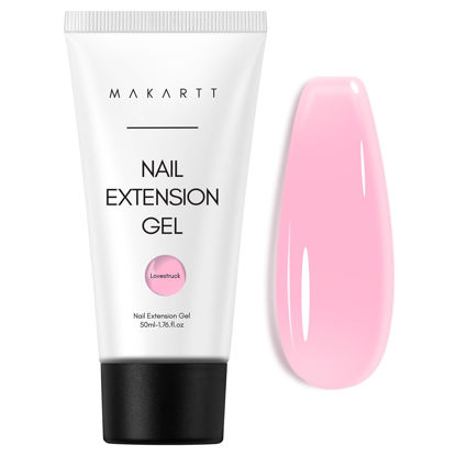 Picture of Makartt Poly Nail Gel：Strong Builder for Extension, Coral Pink, 50 ML Strengthener Hard Gels for Trendy Design-Long-Lasting and Easy to Use Manicure Supplies-Lovestruck
