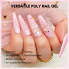 Picture of Makartt Poly Nail Gel：Strong Builder for Extension, Coral Pink, 50 ML Strengthener Hard Gels for Trendy Design-Long-Lasting and Easy to Use Manicure Supplies-Lovestruck