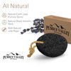 Picture of Pumice Stone - Natural Earth Lava Black - Callus/Corn Remover for Feet Heels and Palm - Pedicure Exfoliation Tool - Dry Dead Skin Scrubber - Health Foot Care