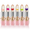 Picture of 6 Pcs/Set Flower Jelly Lipstick Set Temperature Change Moisturizer Long Lasting Nutritious Balm Magic Color Change Lip Gloss