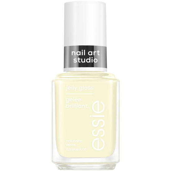 Picture of essie Nail Art Studio Jelly Gloss Nail Polish, Vegan, Sheer Yellow Nail Polish, Buttercup Jelly, 0.46 Fl Oz