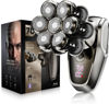 Picture of 7D Head Shavers for Bald Men, SHPAVVER Detachable Head Shaver LED Display Dry Wet Bald Head Shavers, IPX7 Waterproof Head Shavers with Type-C Charge