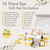 Picture of Lizush Luxury Citrus Spa Gift Basket - 15-Piece Handmade Self-Care Set for Relaxation, Perfect Gift for Women, Wife, Mom, or Best Friend