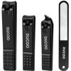 Picture of Nail Clippers for Men Women, 4 PCS Nail Clipper Set, Premium Toenail Clippers, Fingernail Clipper, Ultra Sharp Toe Nail Clippers, Nail Cutter, Finger Nail Clippers Adult, Nail Clippers for Women-Black