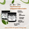 Picture of Handmade Whipped Tallow Balm (Unscented/Herb-Infused) - Organic Body Butter with Infused Olive Oil for Skin, Face, Eczema, Rosacea, Baby - 2oz