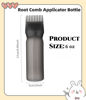 Picture of FXSPLCZ Root Comb Applicator Bottle Oil Applicator for Hair Dye Hair Oiling Bottle with Graduated Scale, 6 Ounce (Black)