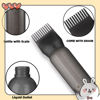 Picture of FXSPLCZ Root Comb Applicator Bottle Oil Applicator for Hair Dye Hair Oiling Bottle with Graduated Scale, 6 Ounce (Black)