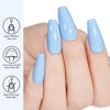 Picture of TOMICCA Blue Gel Polish, Sky Blue Gel Nail Polish, UV Light Blue Macarons Nail Polish Fast Dry, Soft Candy Pastel Nail Art French Manicure Salon DIY