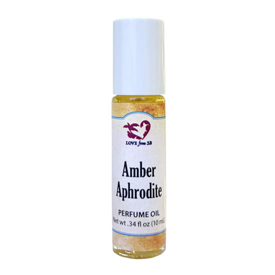 Picture of Amber Aphrodite Perfume Oil | .03 oz/10 ml Roll On Bottle with Organic Jojoba Oil | Made in Santa Barbara, California (Amber Aphrodite)