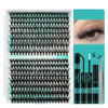 Picture of Lash Clusters Kit 320Pcs,30D 40D Eyelash Extension Kit,Lash Bond and Seal Waterproof,Lash Remover for Individual Cluster Lashes Kit,Lash Applicator Tool for DIY Lash Extension Kit(D-Mix9-16mm Kit)