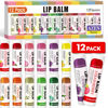 Picture of AZEN 12 Pack Lip Balm, Natural Lip Balm Bulk, Lip Care Product, Moisturizing Lip Balm for dry cracked lips - 12 Flavors