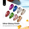 Picture of Beetles Gel Top Coat for Chrome Nail Powder and Decoration Sealing Gel, 7.5ml*2PCS Shine Finish and Long Lasting Nail Gel Glue, Soak Off LED Nail Lamp Gel Nail Art Design