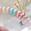 Picture of Born Pretty Semi Jelly Gel Nail Polish Jelly White Gel Polish Sheer Clear White Natural Translucent Hema-Free Soak Off Gel Polish Nail Art DIY 15ML