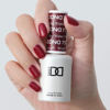 Picture of DND Gel Polish Set - 1 each of Red Gel Polish and Red Nail Polish, 752 Winter Wine, 0.5 Fl Oz