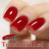 Picture of Double Rhythm 15ML Gel Nail Polish Pure Sheer Same Color Same Bottle Soak Off Gel Polish Art Manicure Salon DIY at Home for Women (Translucent Red-A1449)