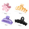 Picture of 8PCS Hair Clips for Women, Flower Claw Clips for Thick Hair, Non-Slip Hair Accessories with Multi-Styles, Colorful Hair Claw Clips and Variety Pack, Ideal for Girls