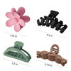 Picture of 8PCS Hair Clips for Women, Flower Claw Clips for Thick Hair, Non-Slip Hair Accessories with Multi-Styles, Gradient Color Hair Claw Clips and Variety Pack, Ideal for Girls Women