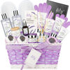 Picture of 18 Pcs Lavender Valentines Day Gifts Bath and Body Gift Basket Set for Women Spa Kit Spa Gift Basket Set for Christmas Mom Birthday Gifts for Women Spa Set Bath Set Spa Gift Set for Women Mothers Day
