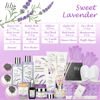 Picture of 18 Pcs Lavender Valentines Day Gifts Bath and Body Gift Basket Set for Women Spa Kit Spa Gift Basket Set for Christmas Mom Birthday Gifts for Women Spa Set Bath Set Spa Gift Set for Women Mothers Day