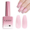 Picture of CANNI Jelly French Nude Pink Gel Nail Polish, 1 Pcs Jelly Pink Gel Polish Translucent Jelly Sheer Nude Color Soak Off Nail Gel Polish for Women Manicure Nail Art DIY at Home